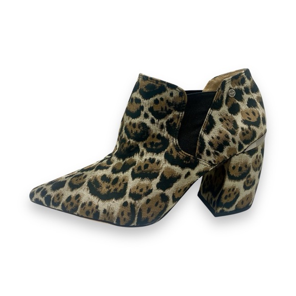 Antonio Melani Maxinee Animal Print Block 3" Heel Ankle Boots Size 8.5M - Picture 10 of 14